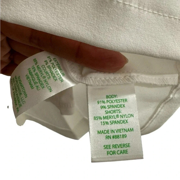 NEW Lilly Lily Pulitzer Frazer Luxletic Shorts Skort Skirt Plus Size 14 White - Picture 8 of 14